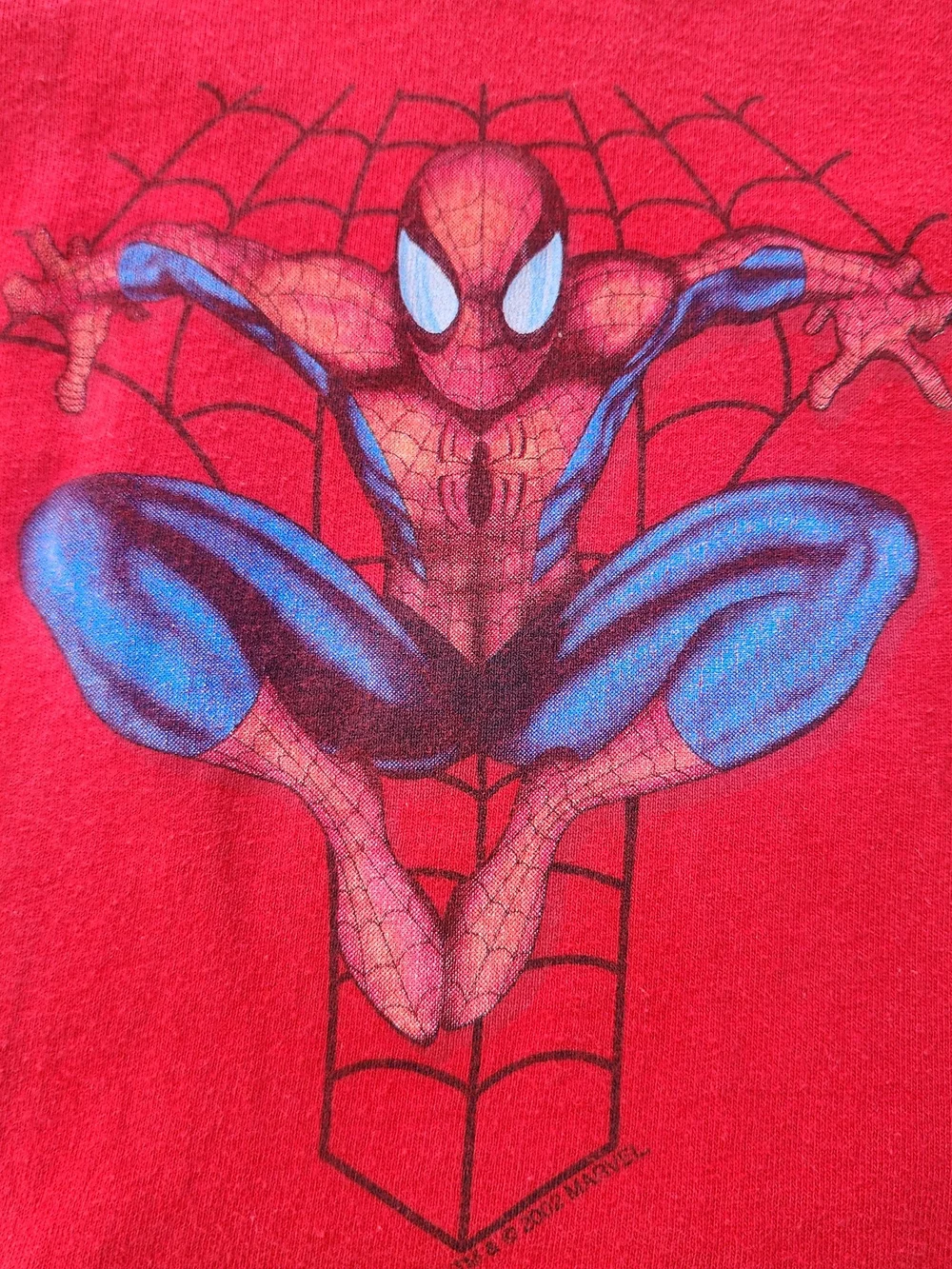 Vintage 02' Spider-Man Marvel Underoos Toddler Red Graphic Tee, Sz 4T